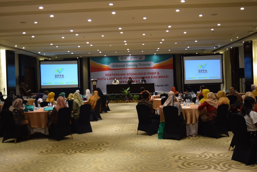 Pertemuan Sosialisasi PNPB dan Mutu Layanan Pengujian/Kalibrasi BPFK Makassar